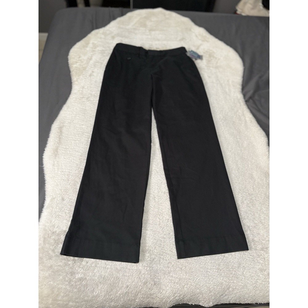 New Cherokee Women's Black Relaxed Chino Khaki‎ Pants Work Size 4 Trousers